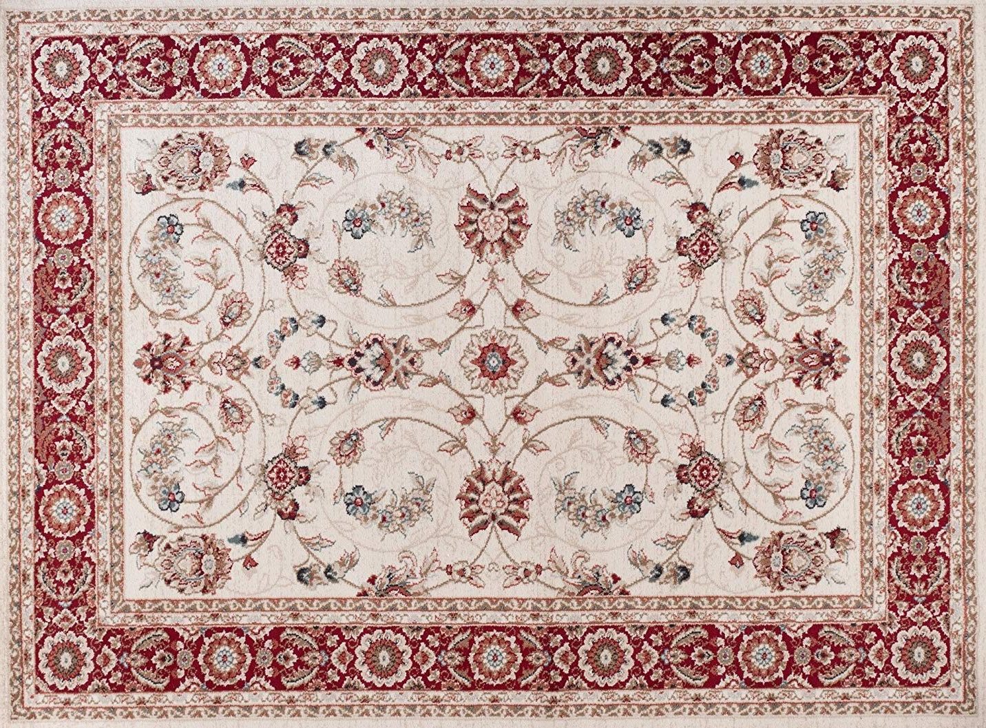 alfombra persa color blanco