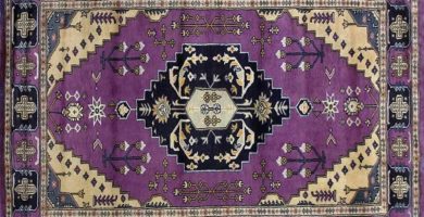 alfombra persa color morado