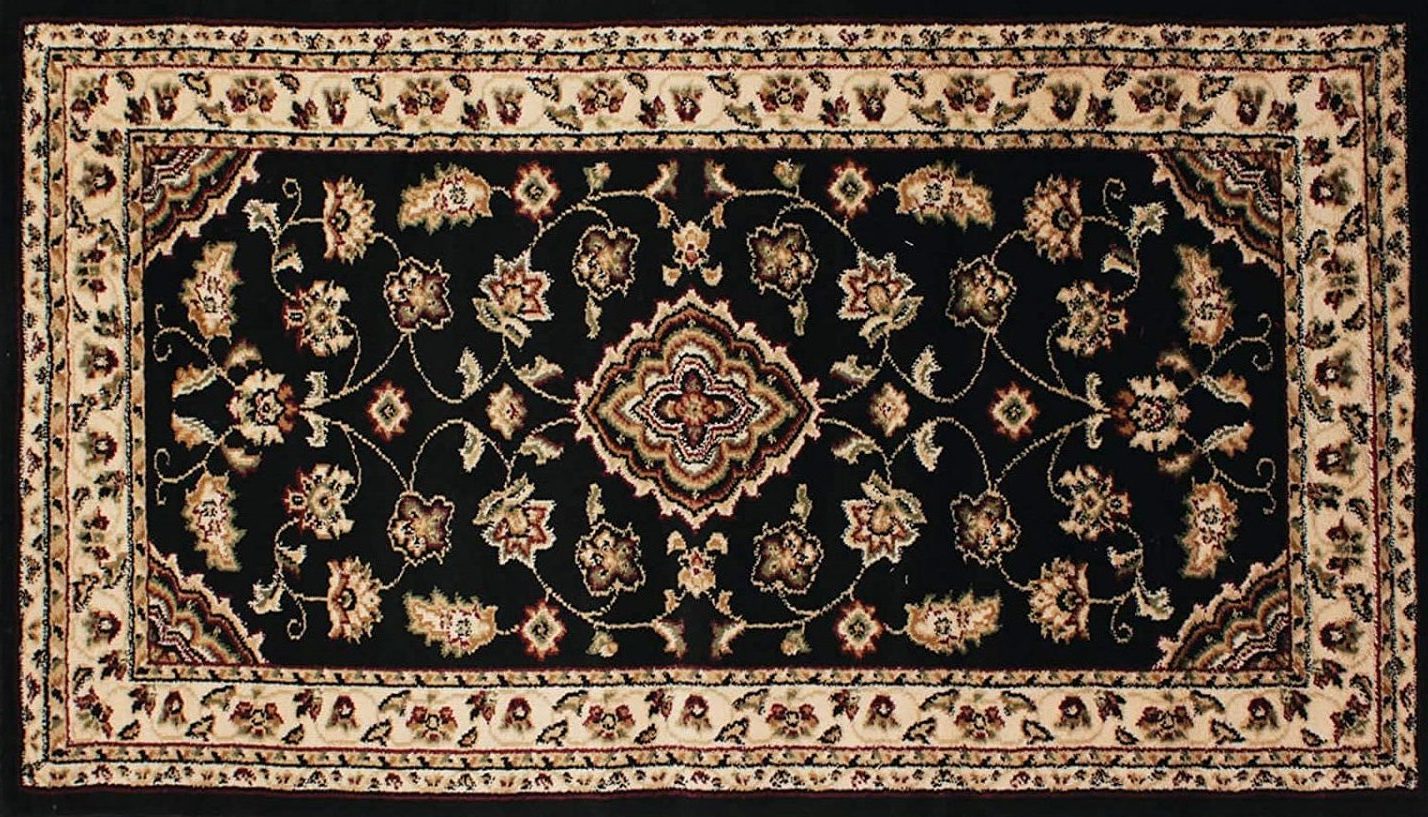 alfombra persa color negro