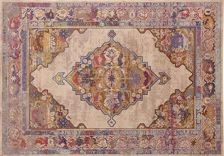 alfombra persa multicolor